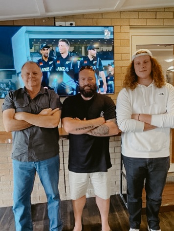 Andrew Lindner with his sons, the family behind Andrew Lindner Painting, painters in Newcastle