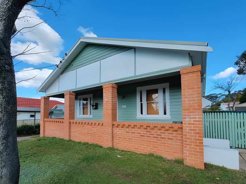 Bungalow with brick verandah by Andrew Lindner Painting