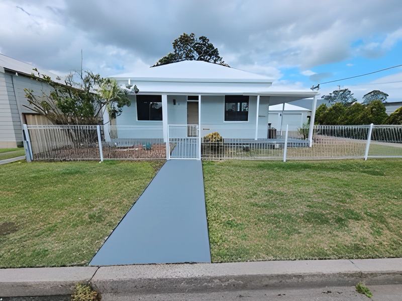 Cottage and front path by Andrew Lindner Painting, Newcastle painters